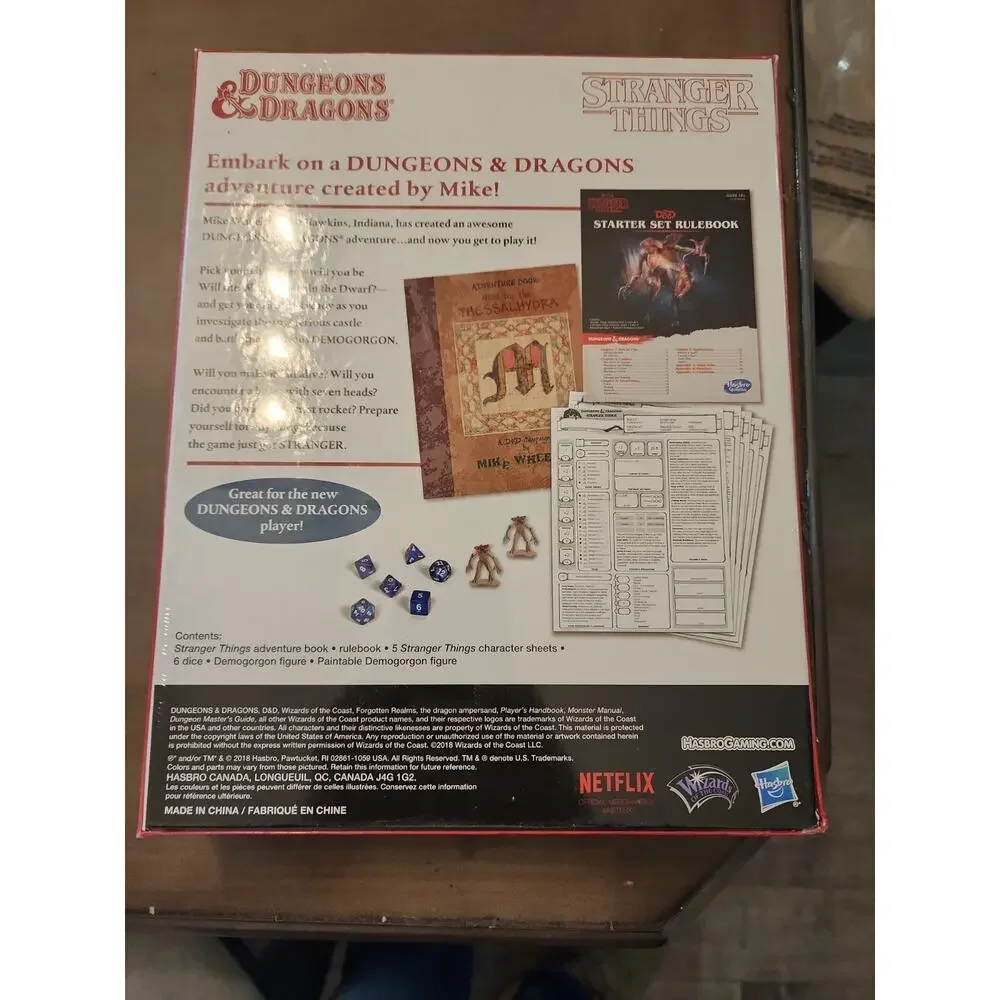 Hasbro: Stranger Things Dungeons & Dragons Starter Set (Unused/Sealed)